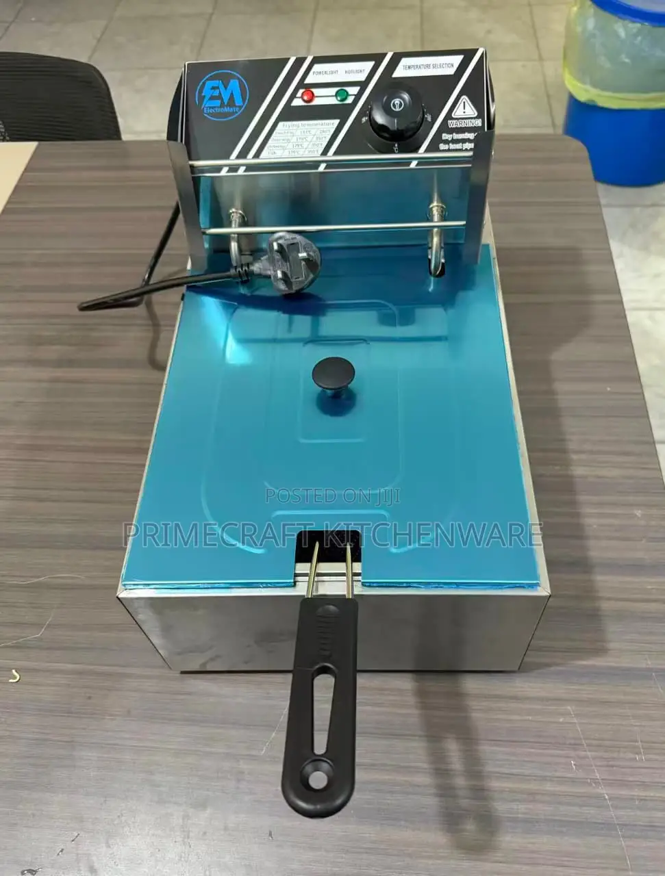 6L Stainless Steel Electric Deep Fryer for Home Commercial Use
