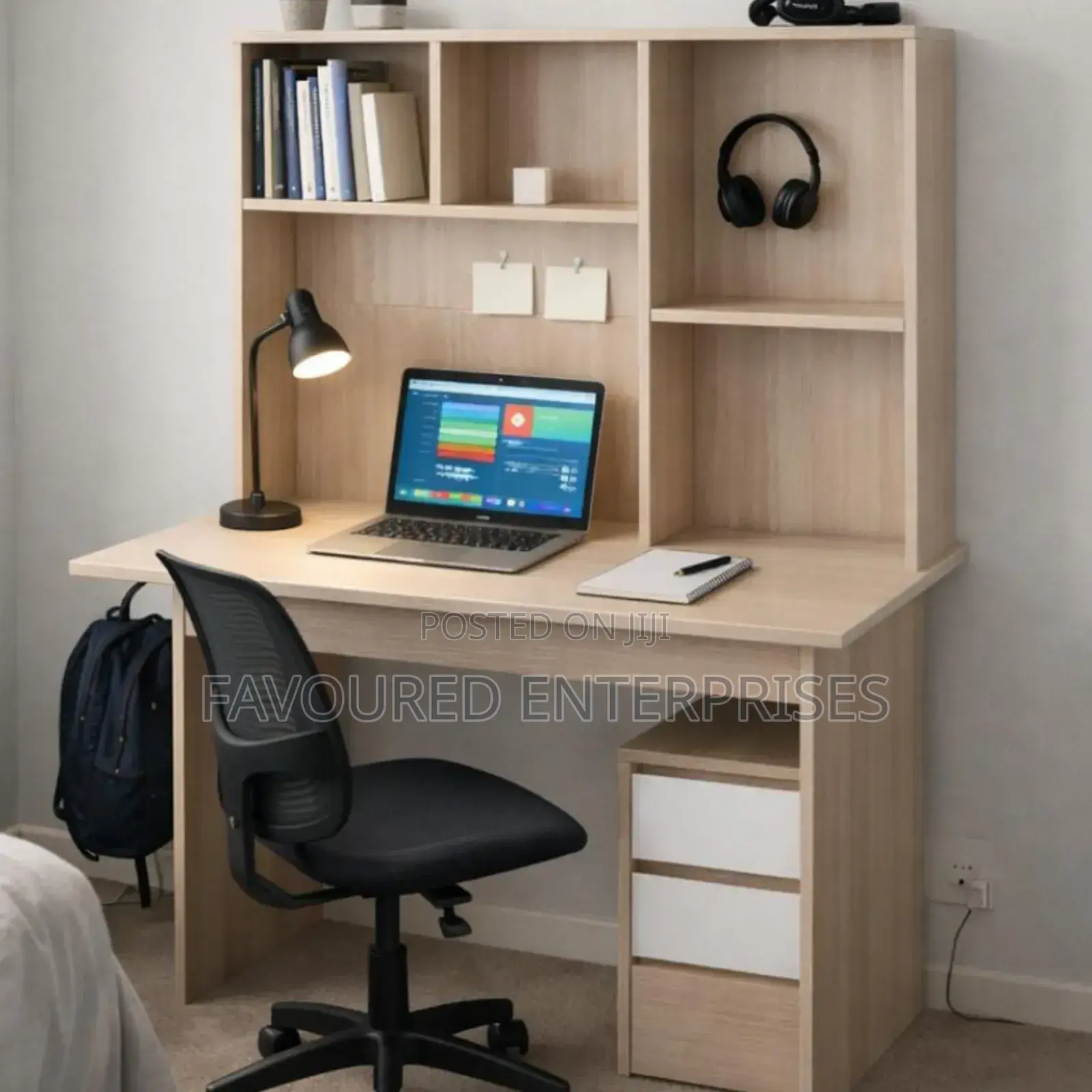 1.2m Imported Study Office Desk With Drawer and Storage Space