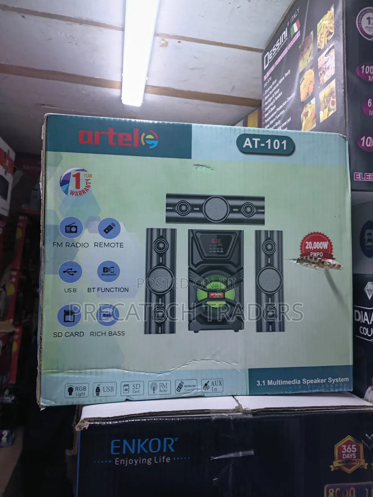 Artel AT-101 3.1 Home Theater Subwoofer – 20,000W PMPO
