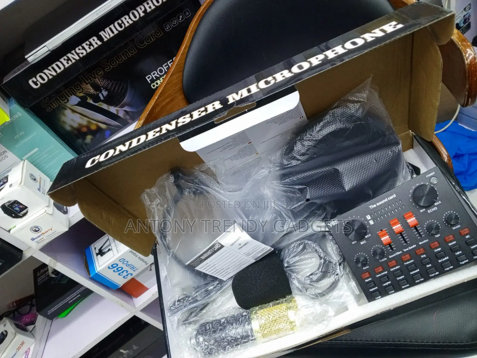 BM800 Recording Mic Kit With V8 Mixer for Streaming Podcast