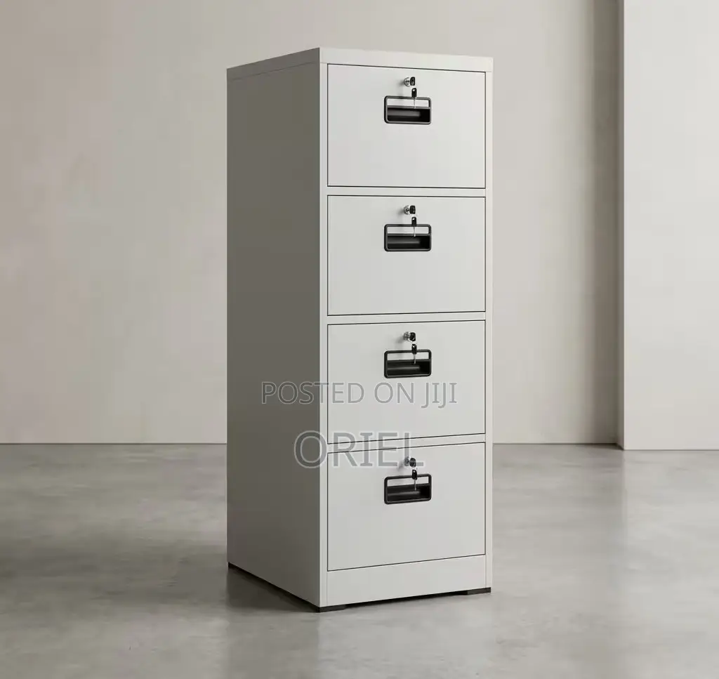 Office Cabinet : 4-Drawer Steel Filing Cabinet Each With Key