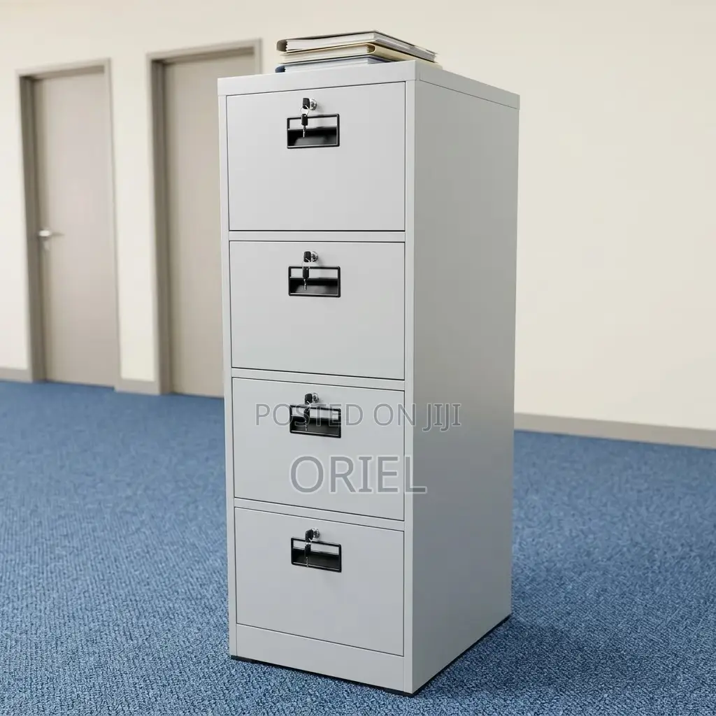 Office Cabinet : 4-Drawer Steel Filing Cabinet Each With Key