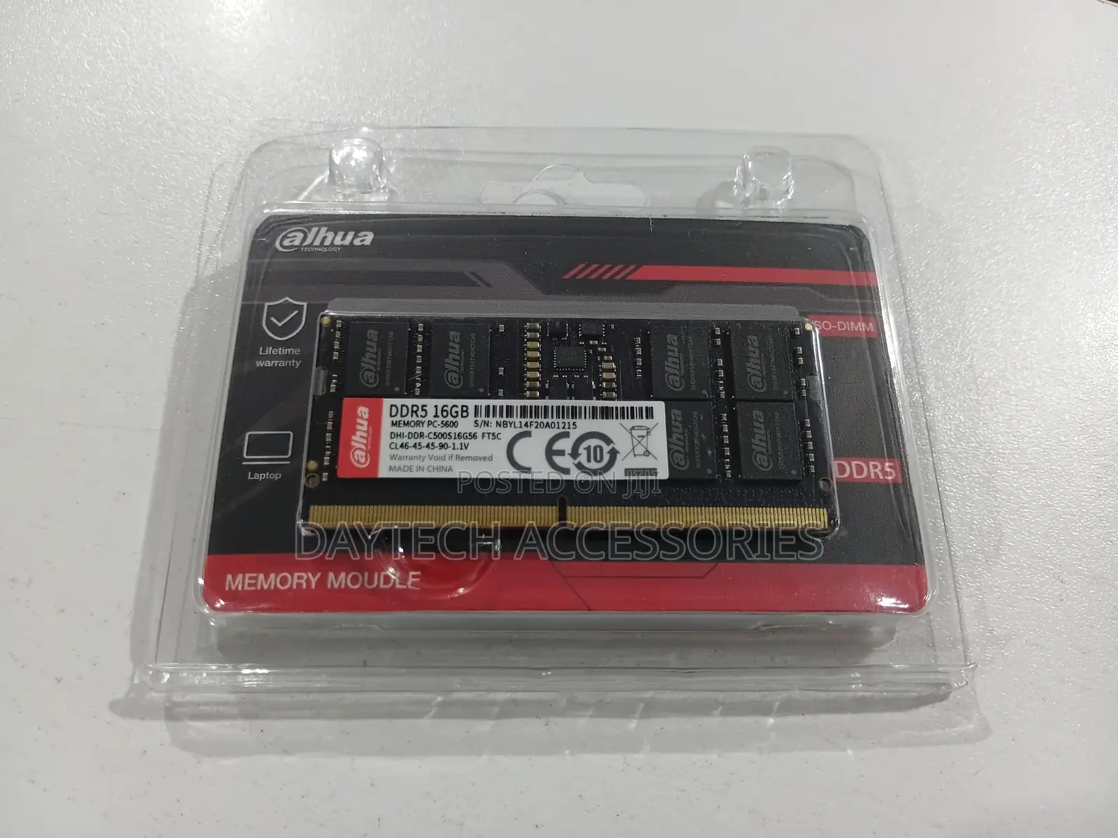Dahua Technology 16GB DDR5 5600MHz SO-DIMM Laptop Memory Ram.