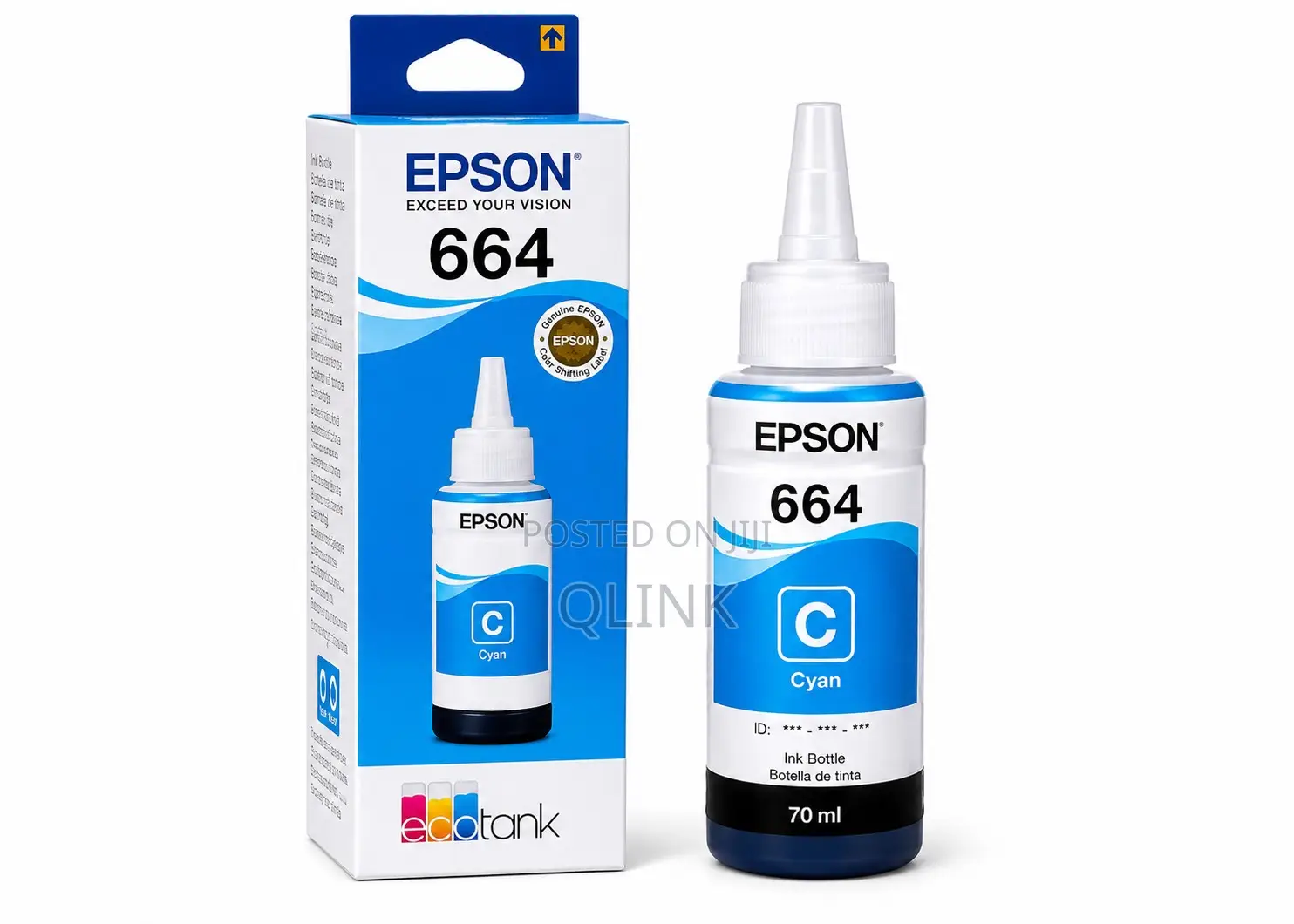 Epson T6642 Cyan for L100, L110, L120, L1300, L1455, L200,