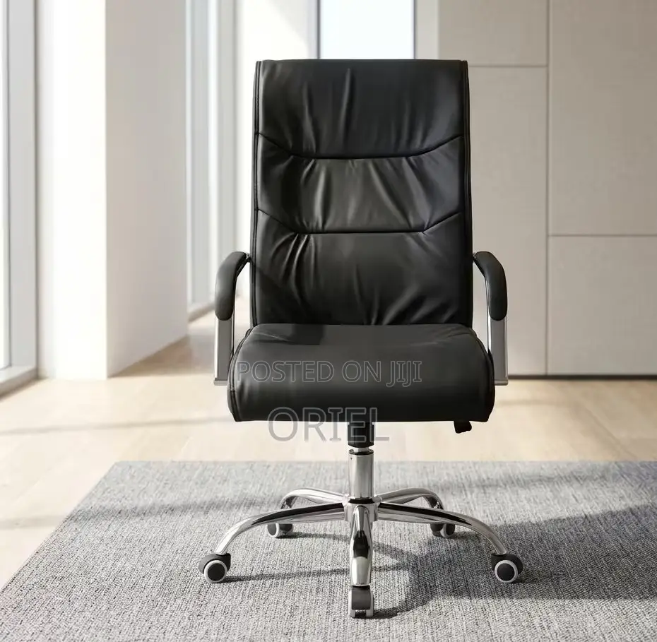 Office Chair : Office Swivel Leather Padded Visitor Chair