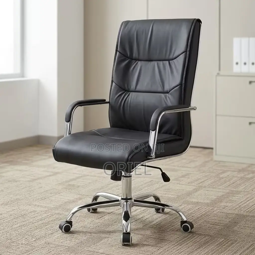 Office Chair : Office Swivel Leather Padded Visitor Chair