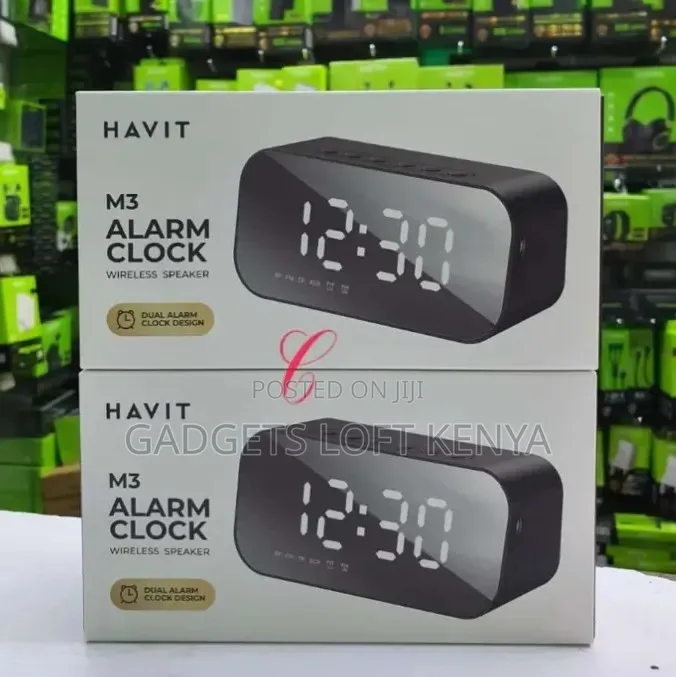 Havit M3 Alarm Clock Wireless Speaker