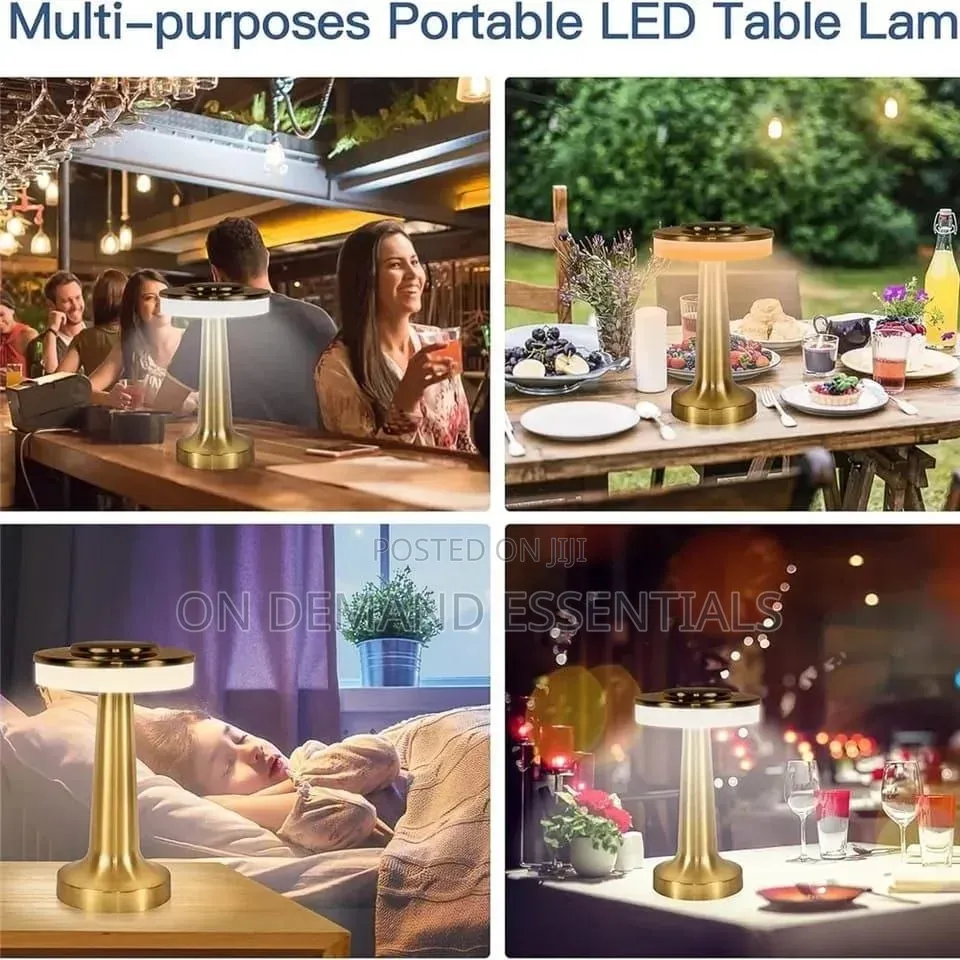 Dumbell Table Lamp USB Charged