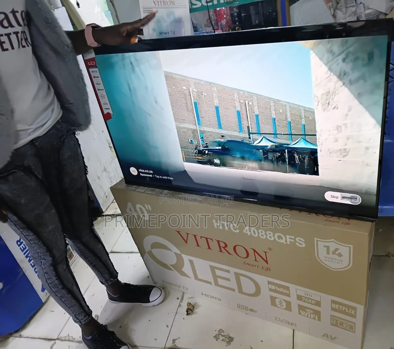 Vitron 40" Smart Android QLED Television – Smart Viewing With