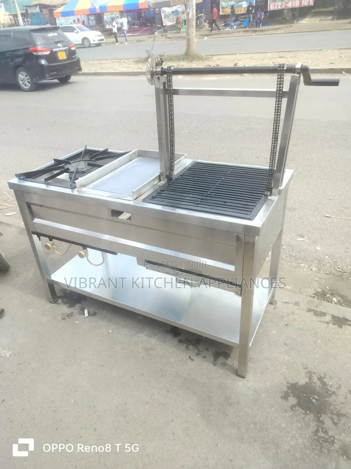 Combined Grill, Griddle Single Burner