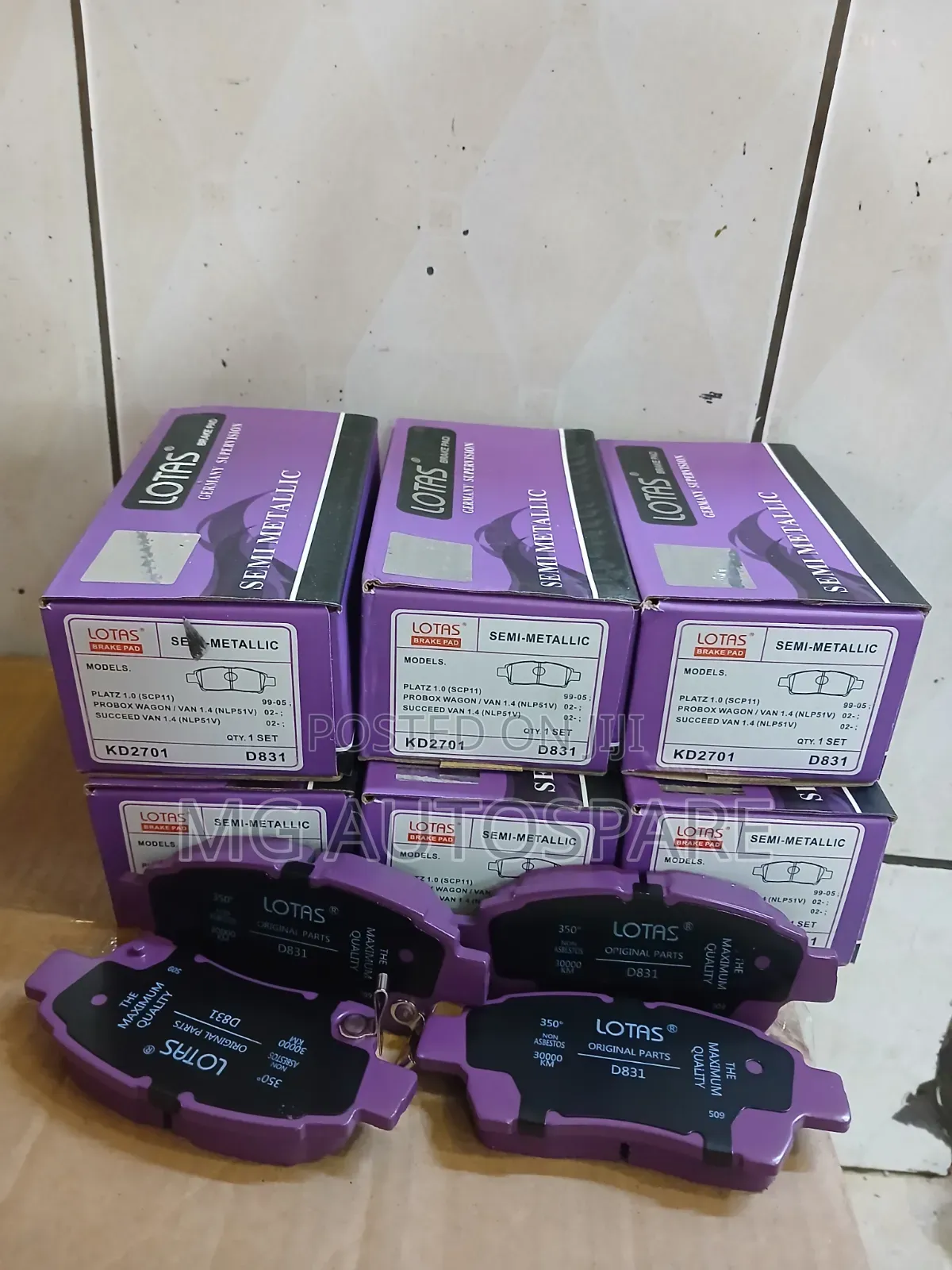LOTAS Semi-Metallic Front Brake Pads – KD2701 (D831)