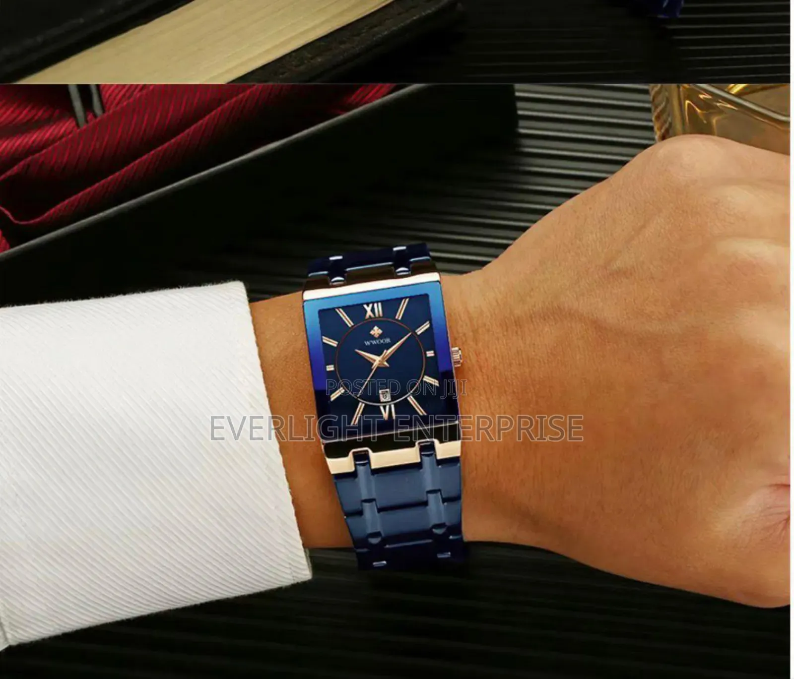 Wwoor Square Men Watch #8858*