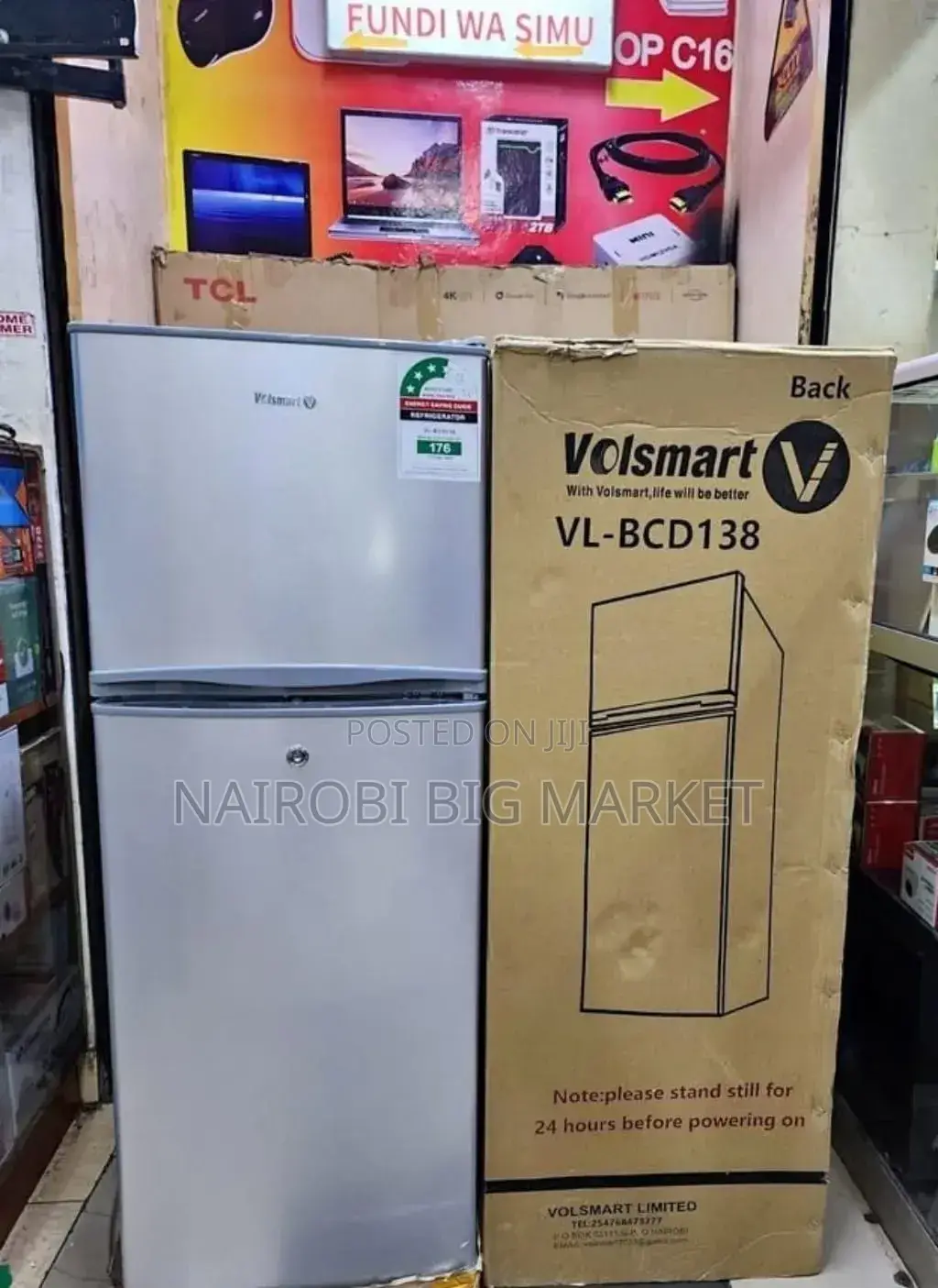 Direct Cooling With Fully Tropicallized 138 Litres Volsmart Fridge