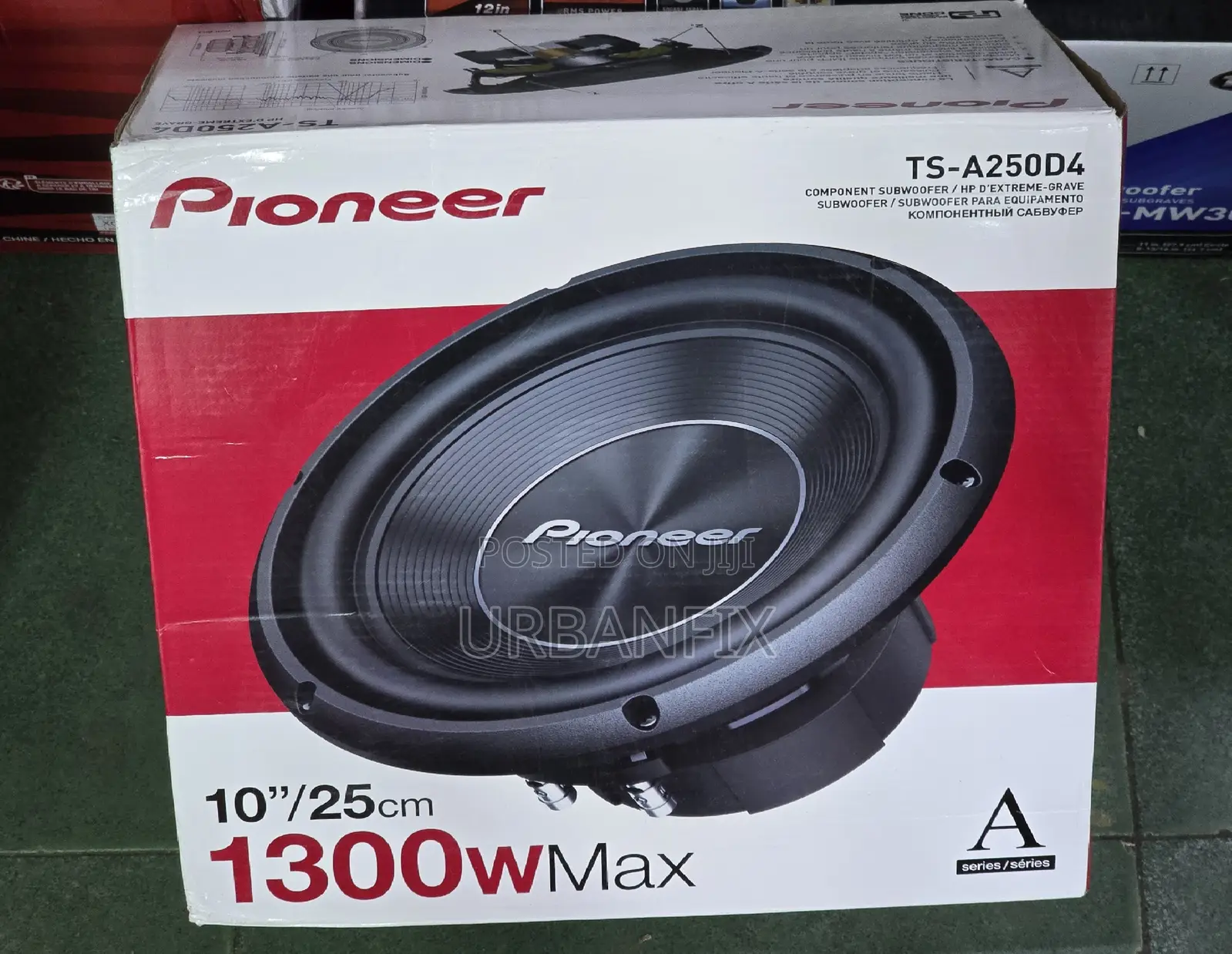 Pioneer TS-A250d4 1300watts 10 Inch Double Coil Bass Subwoofer