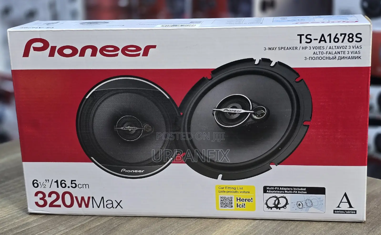 Pioneer 320watts Ts-A1678s 6.5 Inch Round Midrange Speakers