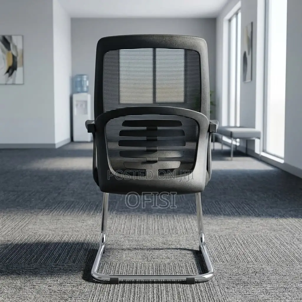 Office Chair; Mesh Office Guest Chair With Arms