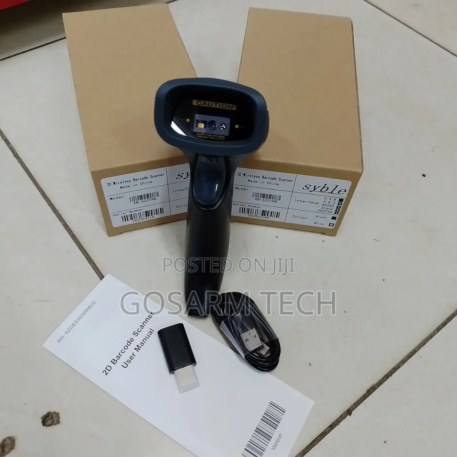 Xb-6221rb Syble 2d Wireless Scanner Kit - With USB Dongle
