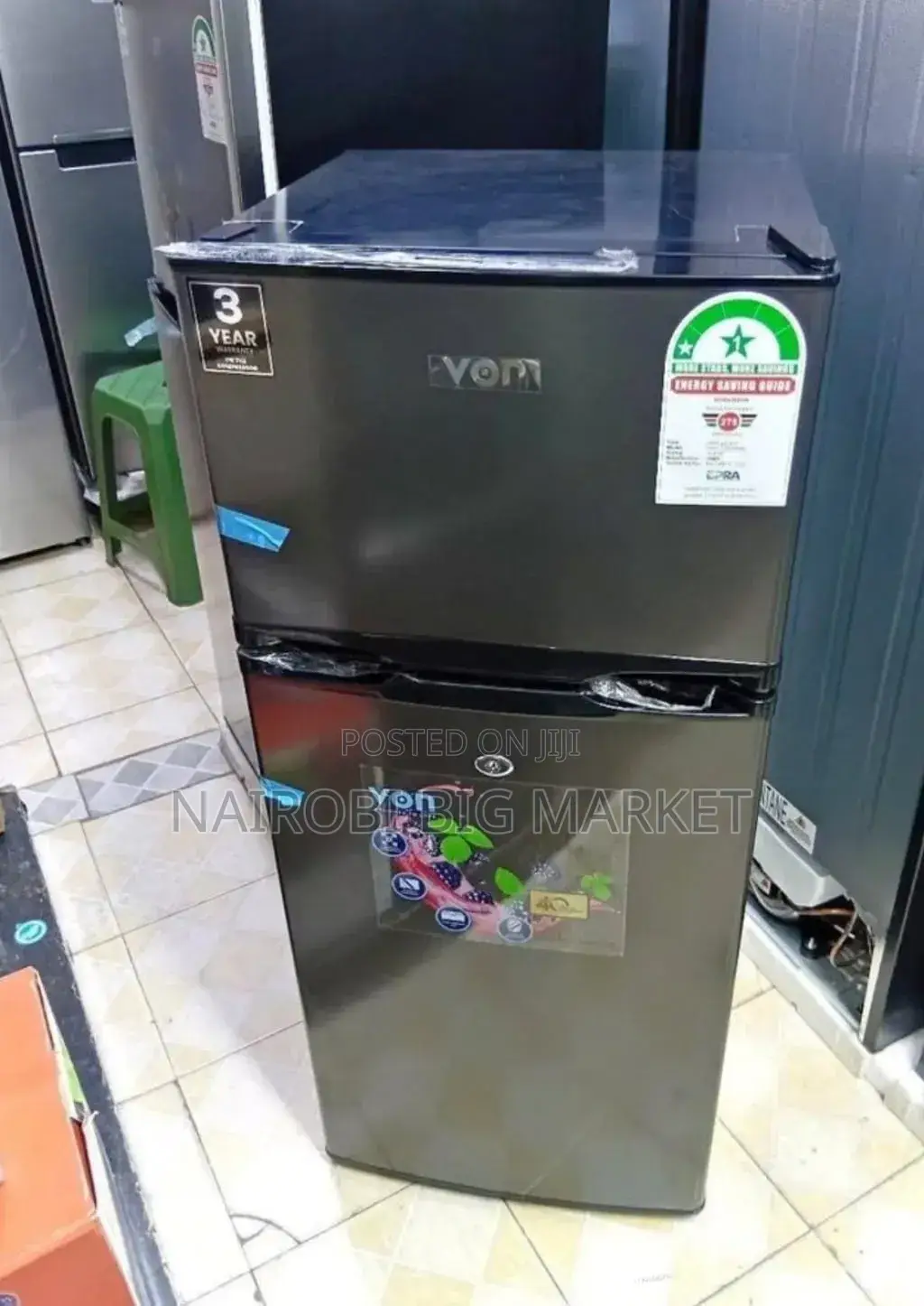Energy Efficiency Von 138 L Double Door Fridge