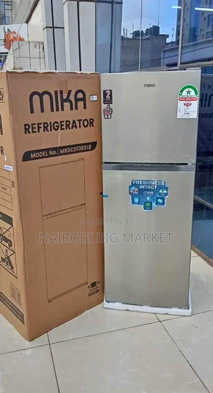Mika 138 Litres Double Door Fridge High Voltage Tolerance Compressor
