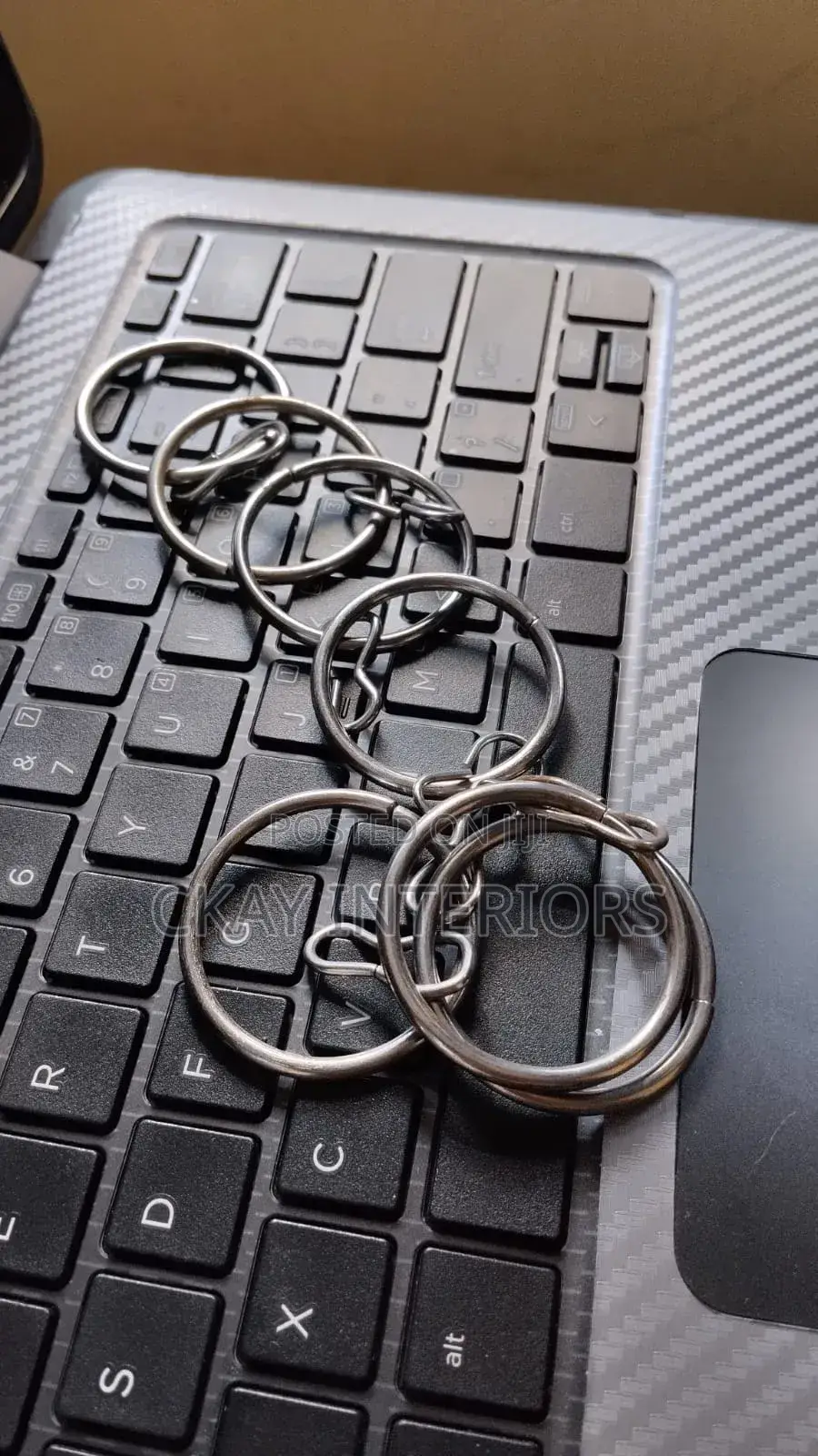 Easy to Install, Curtain Drippery Metallic Rings