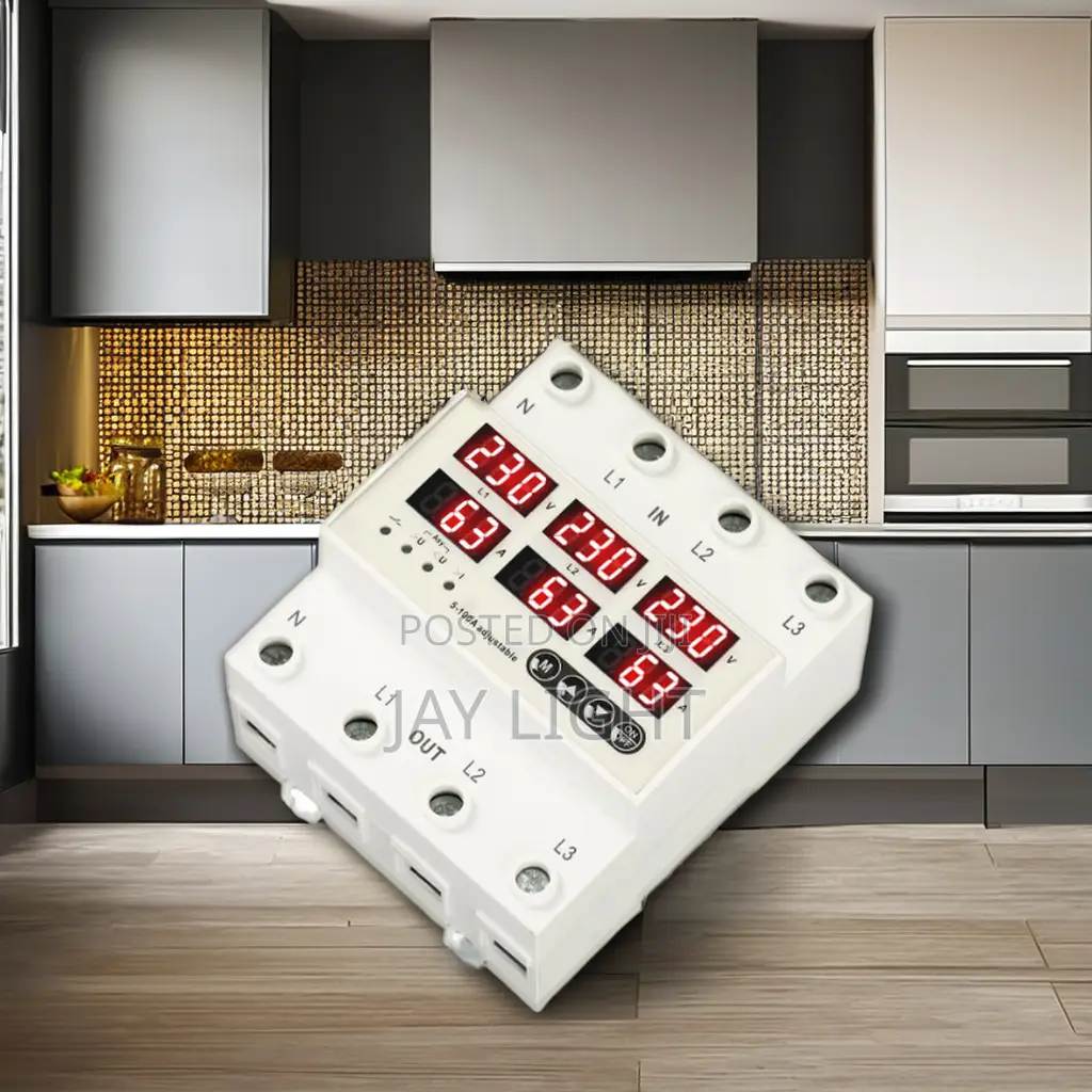 Three-Phase Adjustable Over and Under Voltage Protector