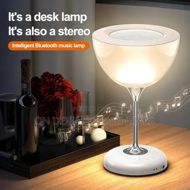 Novel Wine Glass Bedside Lamp With 6 Colour Atmospheric Lights