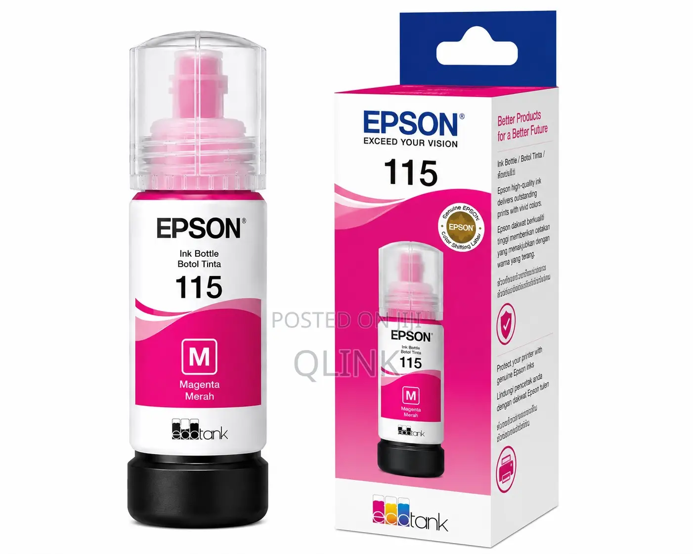 EPSON 115 Magenta for L8160 and L8180 - 70ml - C13T07D34A