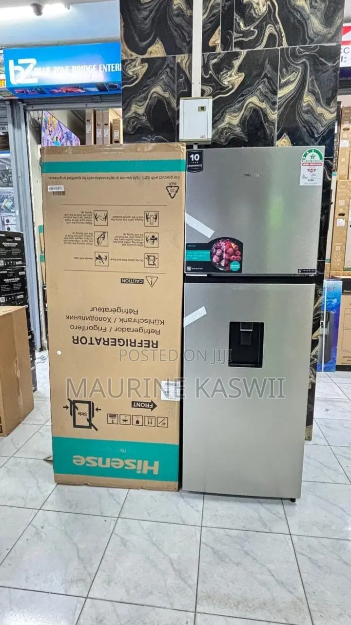 Hisense 320l Nofrost Double Door With Water Dispenser Ref320dr Silver