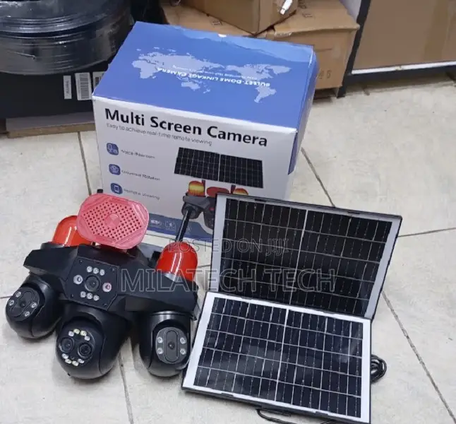 Smart 4 Lens Solar Camera With AI Human Detection