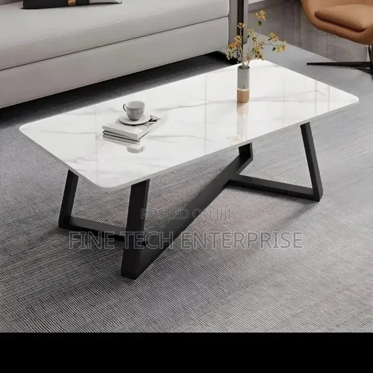 Modern Imported Executive Marble Top Coffee Table
