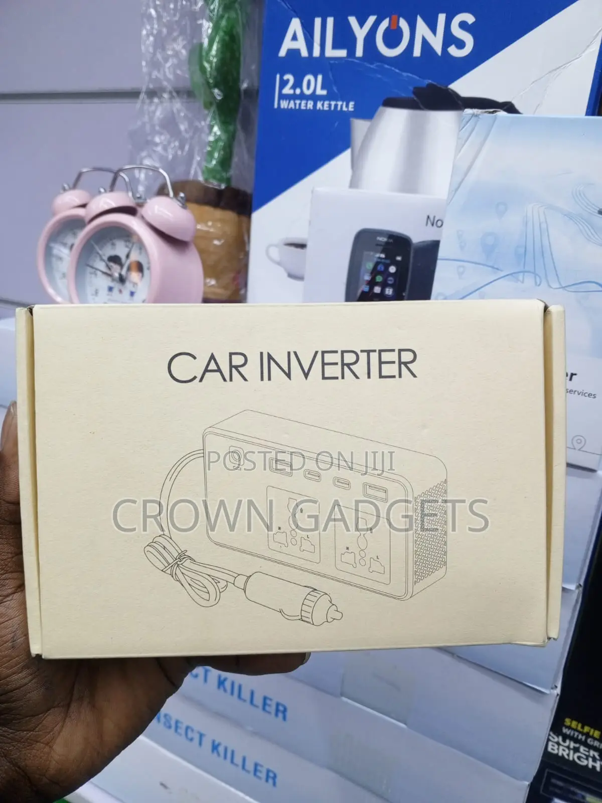 Portable 200W Car Power Inverter for Laptop Phone Travel
