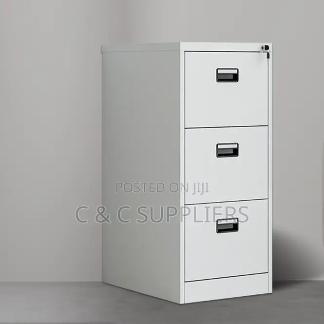 3-Drawer Cabinet With Key Lock