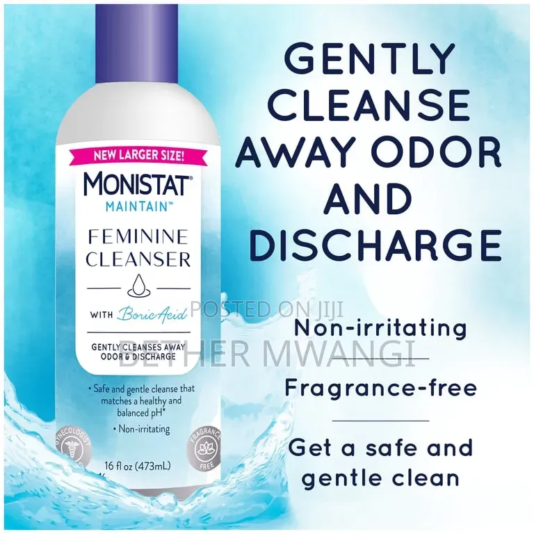 Monistat Boric Acid Feminine Wash, Fragrance-Free (296Ml)