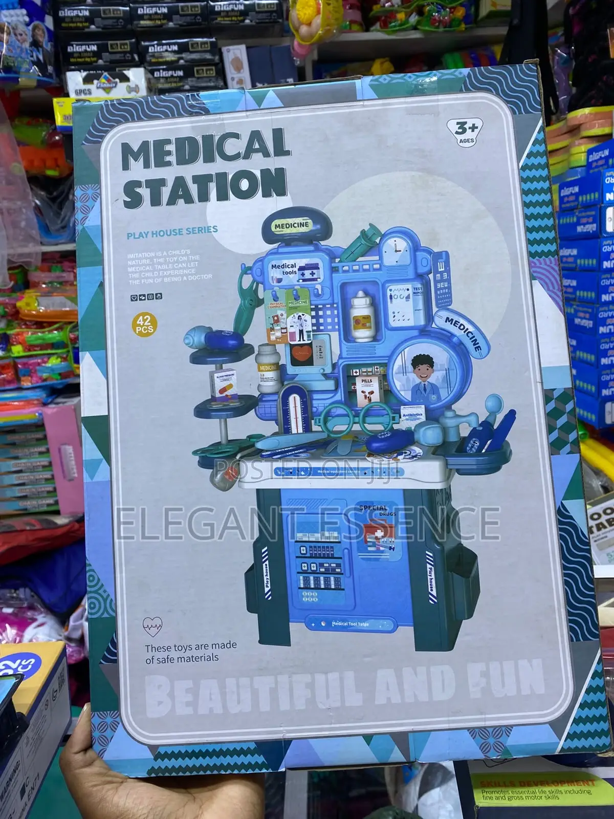 Kids Medical Station Playset – 42Pcs Doctor Role Play Kit With Tools