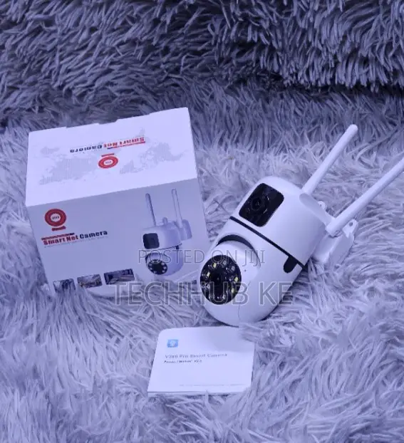 Wall Mounted Dual Lens Smart Home Baby Monitor Wifi Security Camera