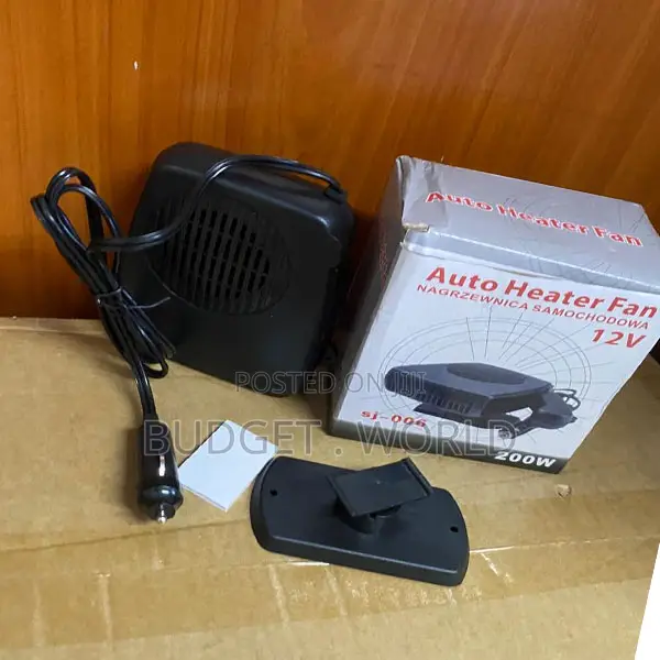 SJ006 Compact 12V Dashboard Heater Air Circulation Fan