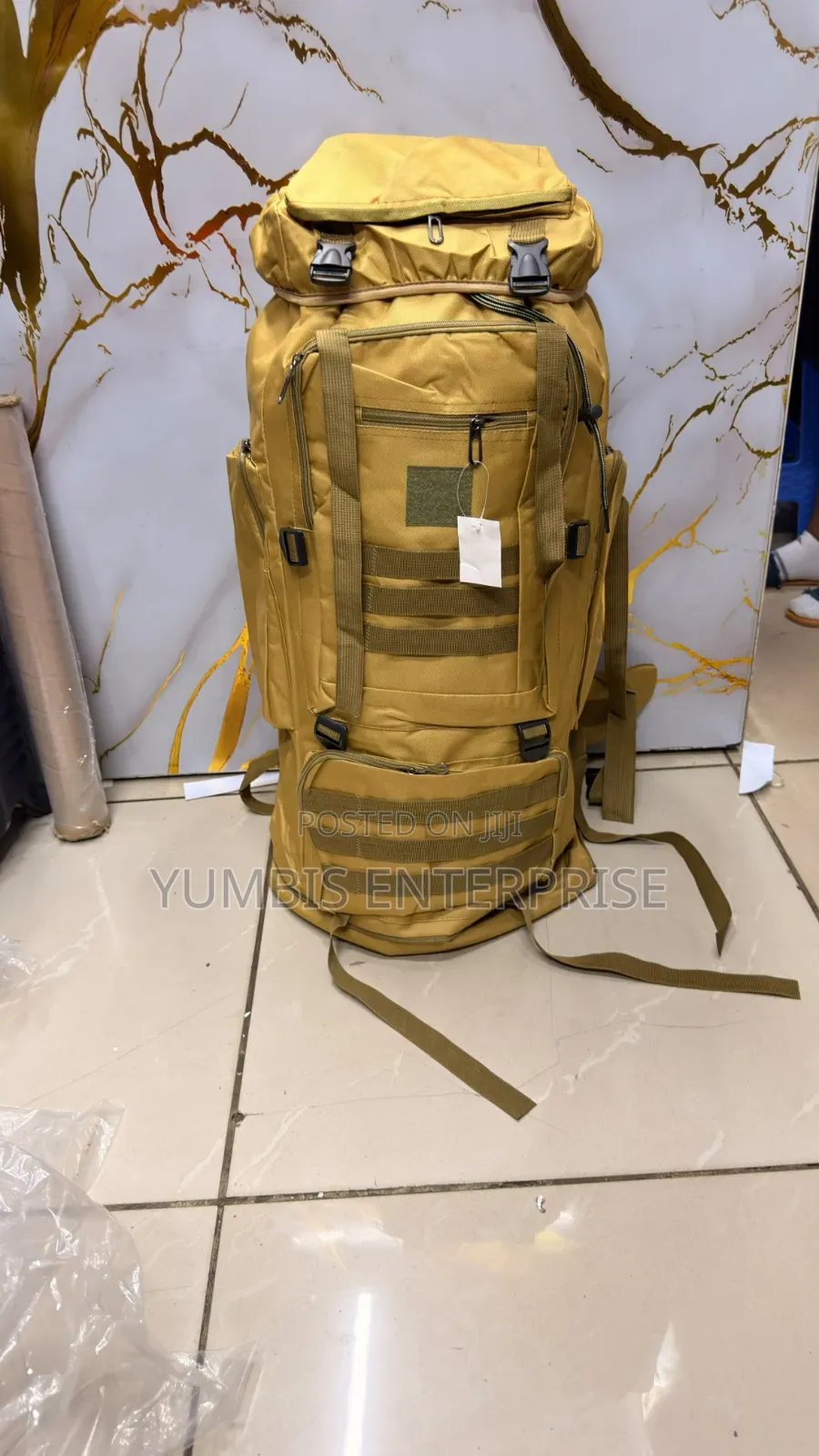 Beige Big 80L Hiking Out Door Backpacks