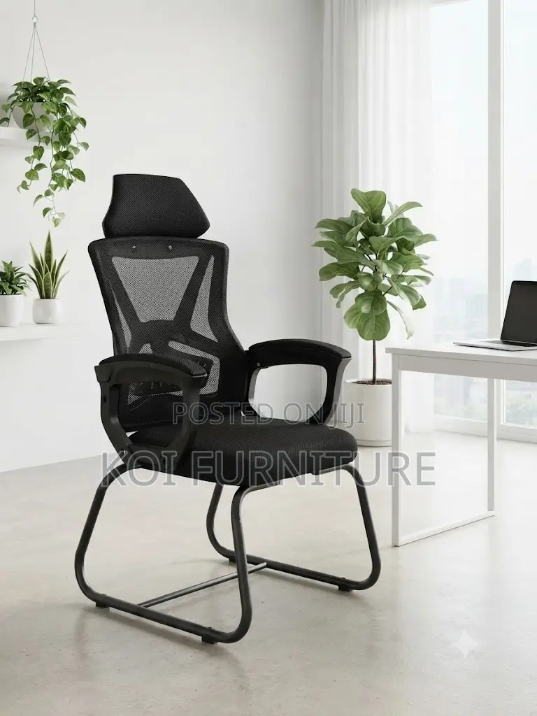 Office Chairs; Ergonomic Mesh High Back Office Chair With Headrest