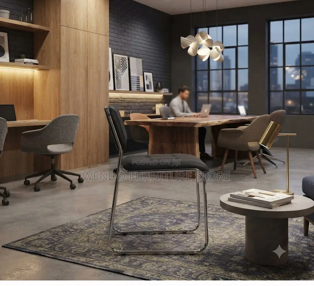 Office Chairs; Mid Backrest Leathered Office Reception Catalina Chairs