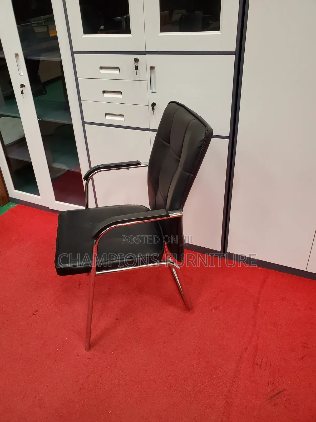 Black Reception/Visistors Chair