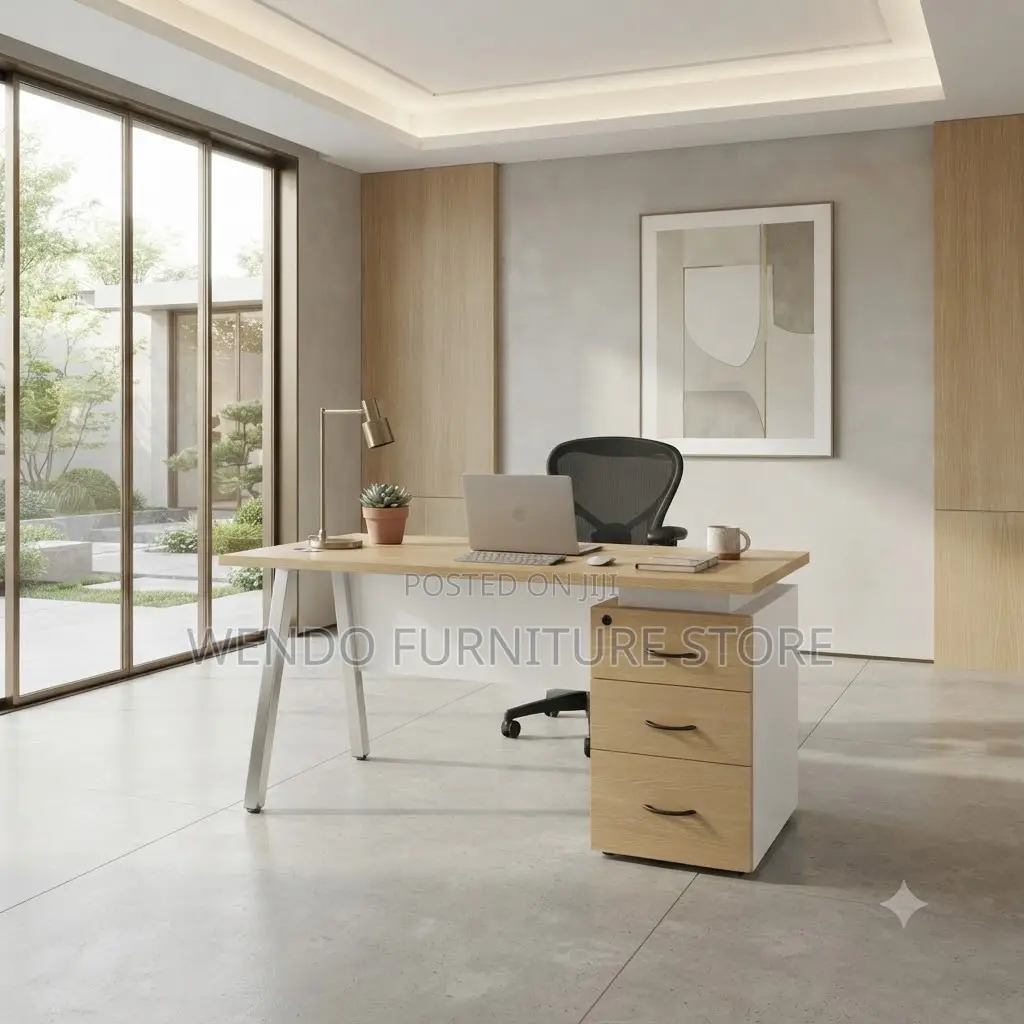 Office Desk; 1200mm Executive Desk With Metal Legs