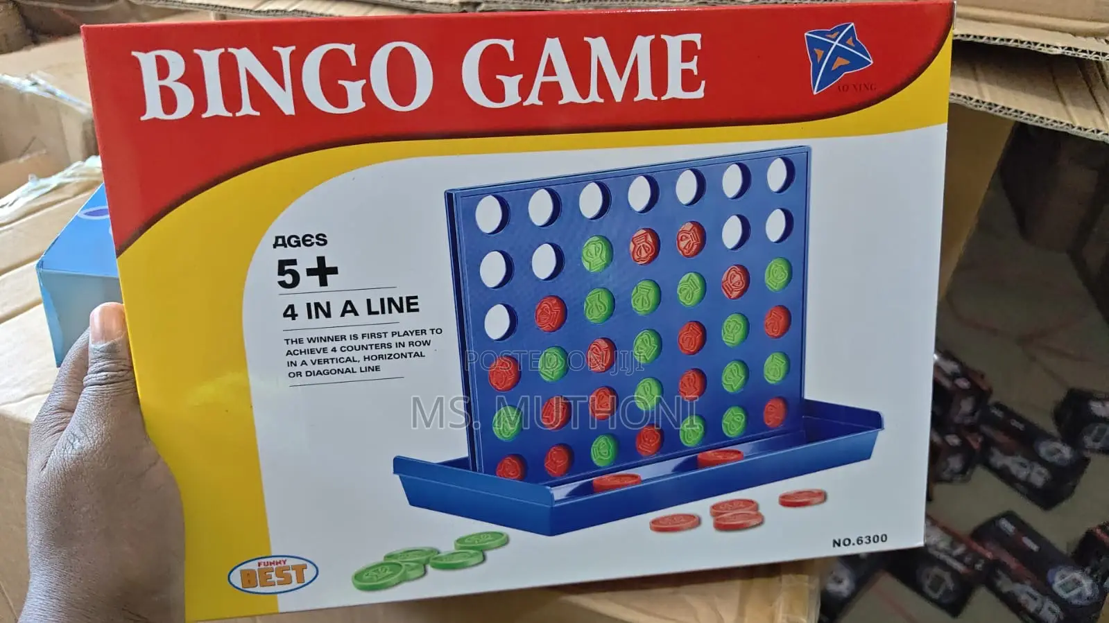 Classic 4-in-a-Line Strategy Game/ Bingo (5yrs to Adult)