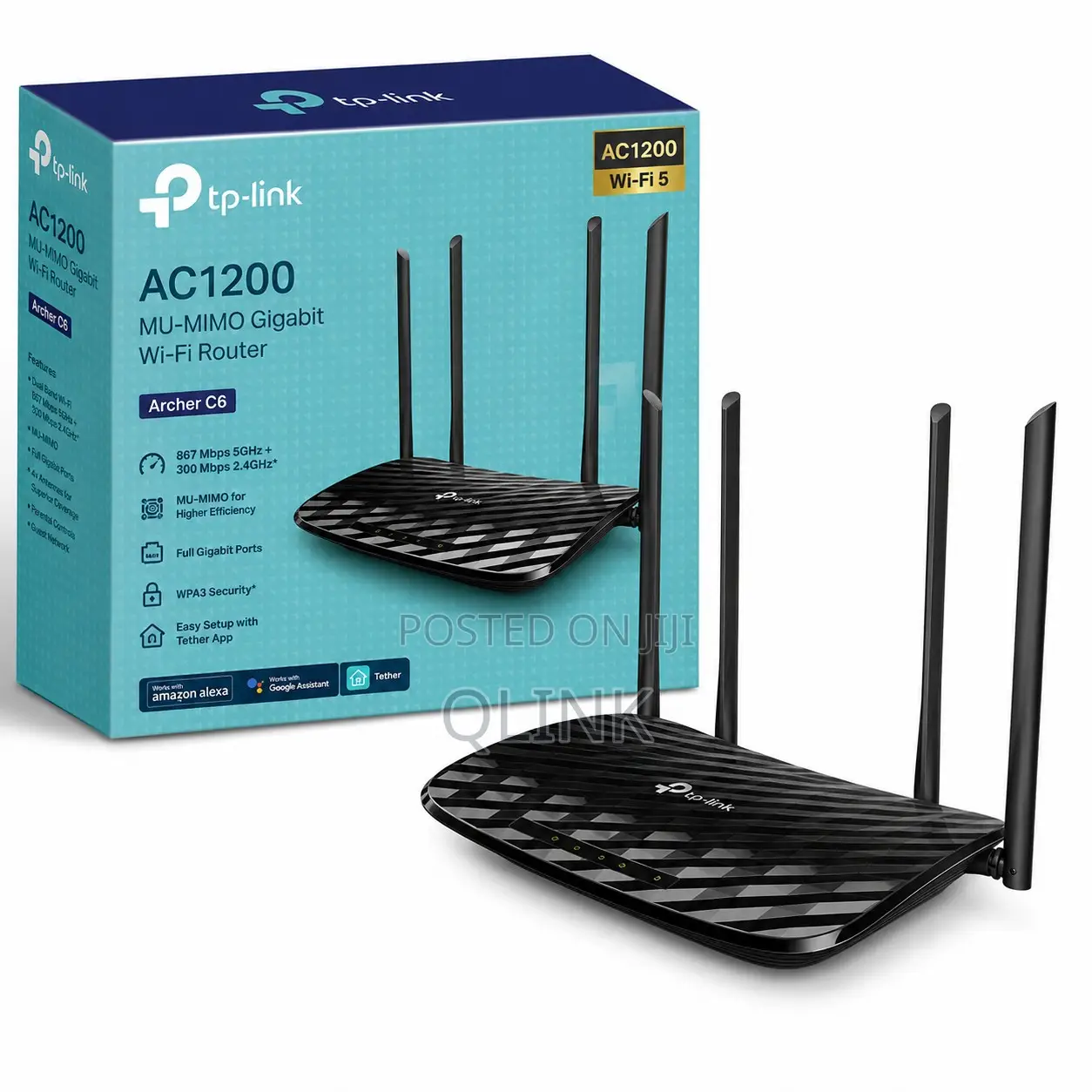TP-Link AC1200 Wireless MU-MIMO Gigabit Router - TL-ARCHER C6
