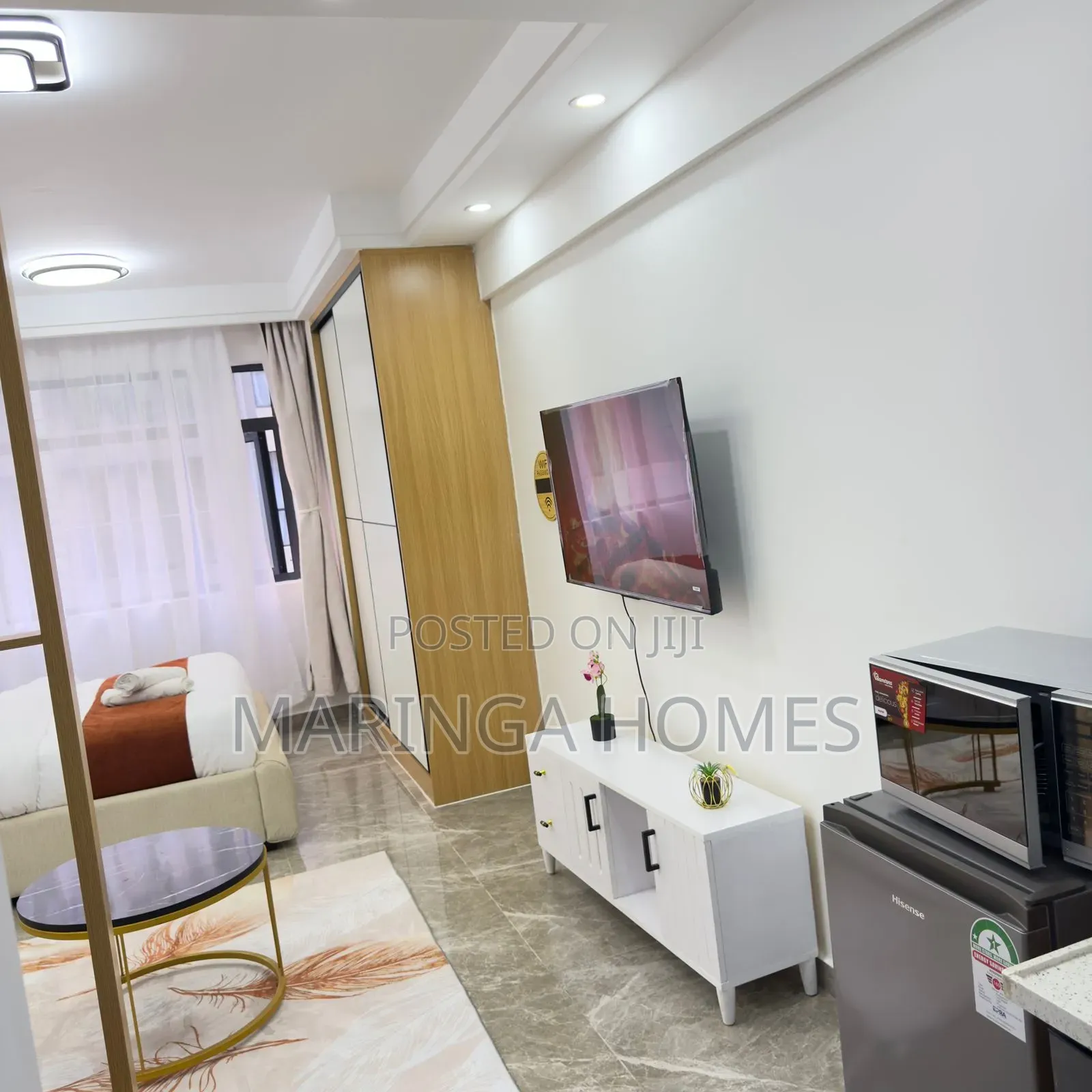 Studio Airbnb in Kilimani | Fully Furnished | Pool, Gym Fast WiFi