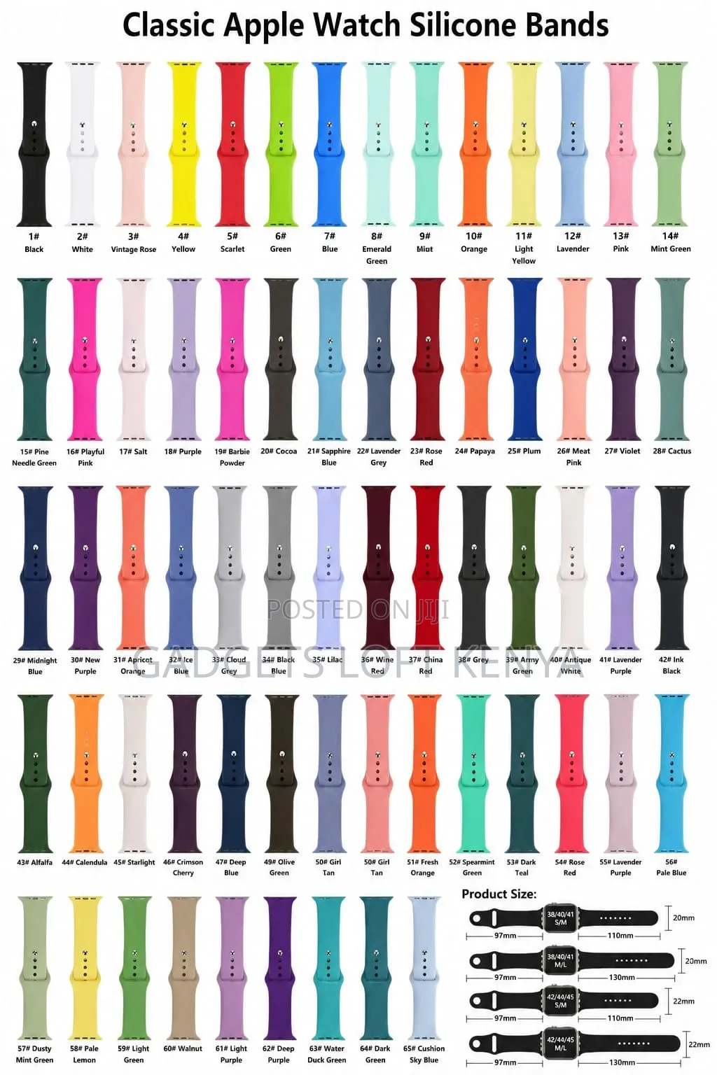 Apple Watch Classic Silicone Strap