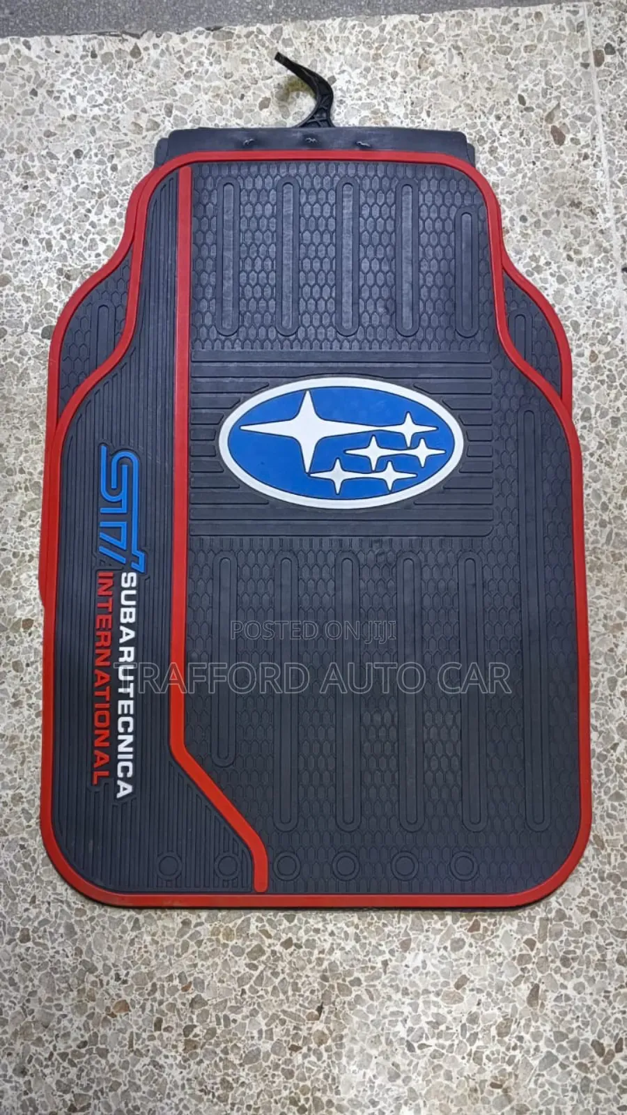 Subaru Red Car Floor Matts