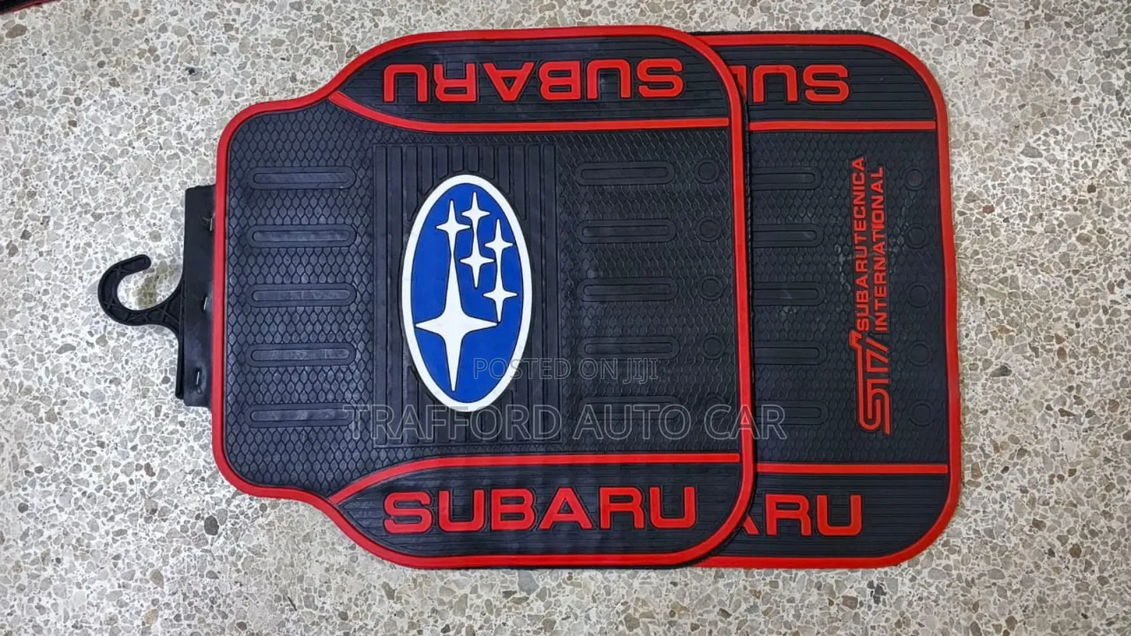 Subaru Red Car Floor Matts