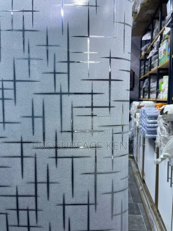 Elegant Frosted Film Designs for Glass Partitions