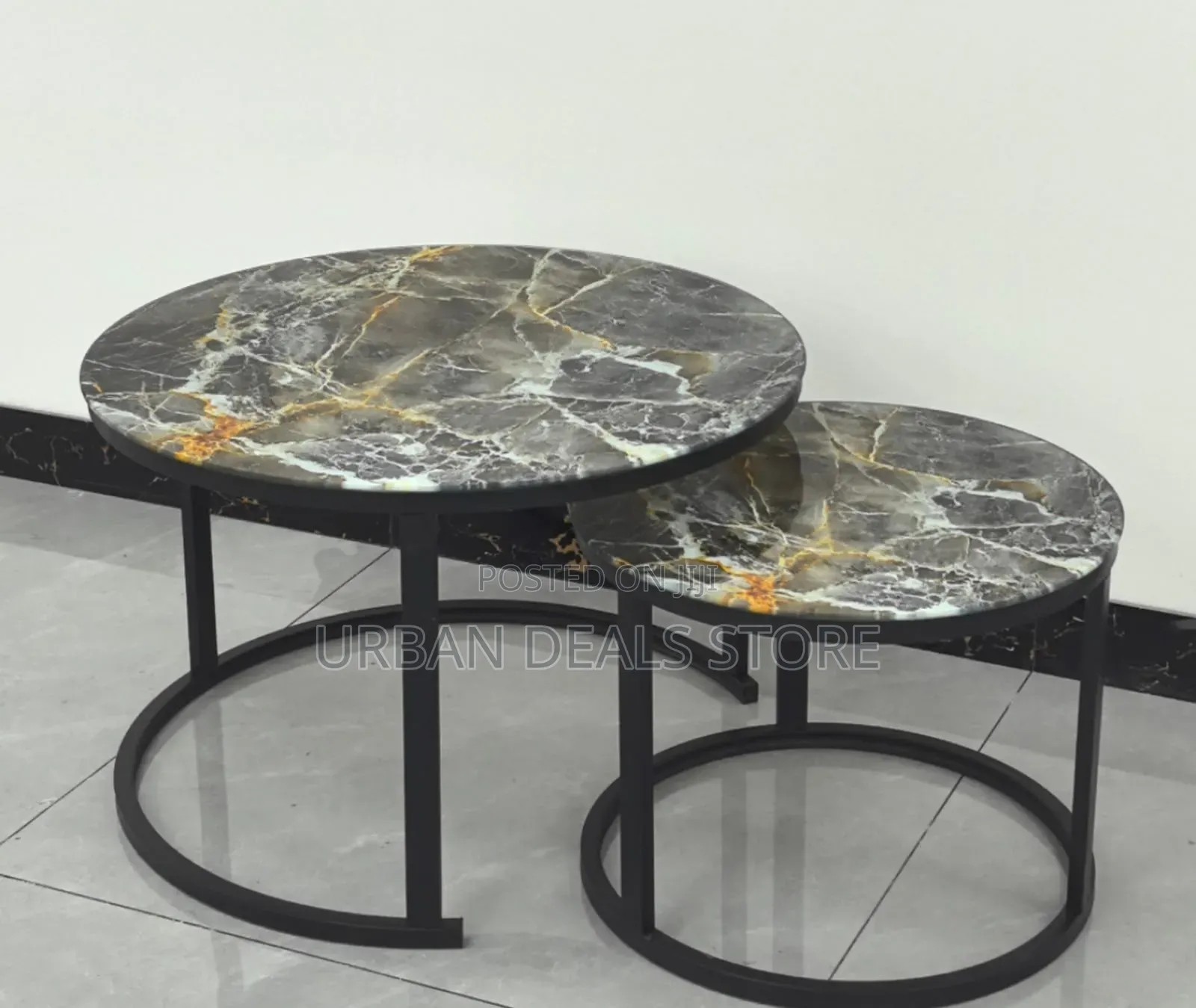 Modern Nesting Coffee Table (Glass Effect