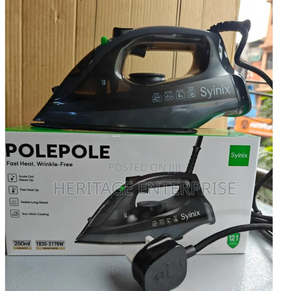 Synix Steam Iron Box Non-Stick Soleplate